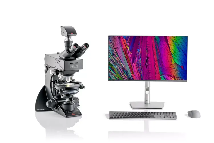Visoria P Polarization Microscope for Industrial Applications with Flexacam c5 (transparent samples only)