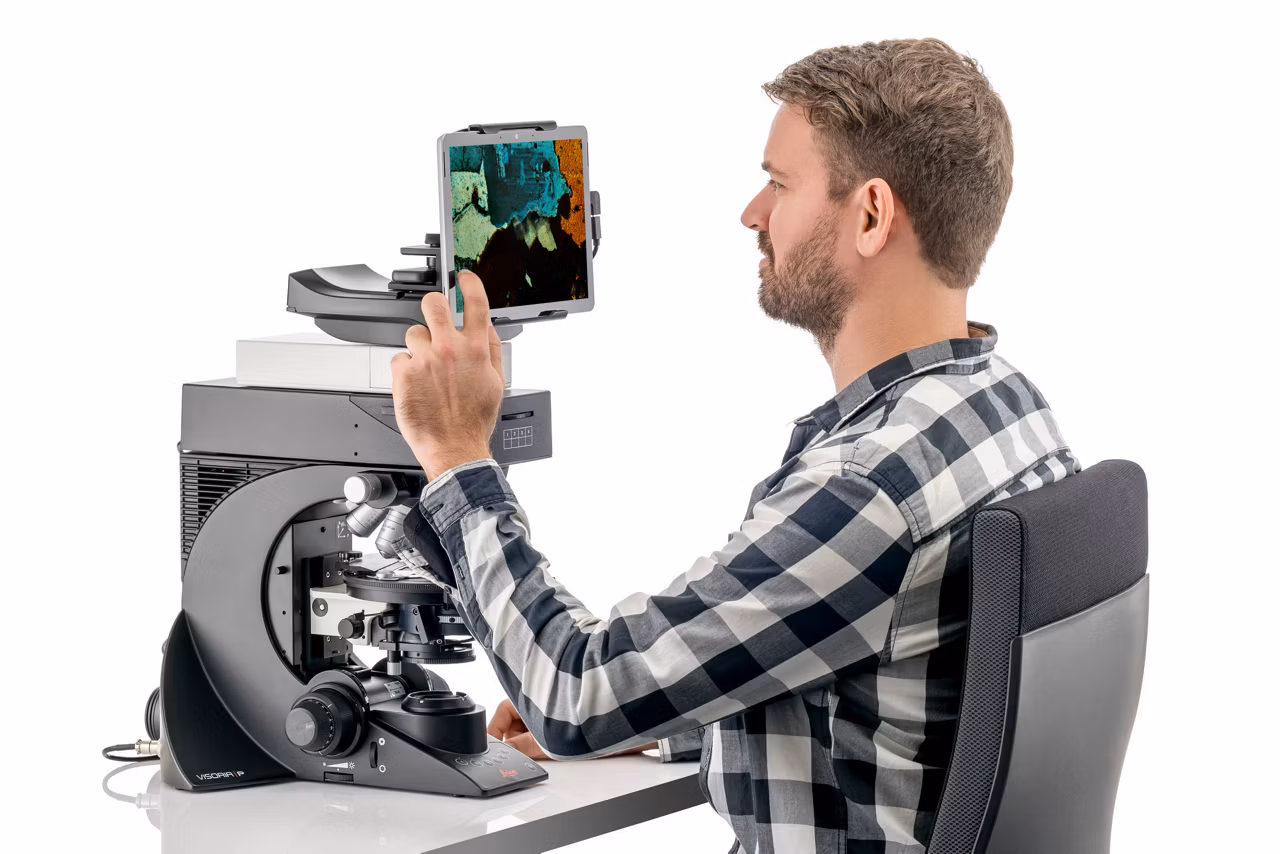 Leica VisoriaP User At Microscope Kid21766356