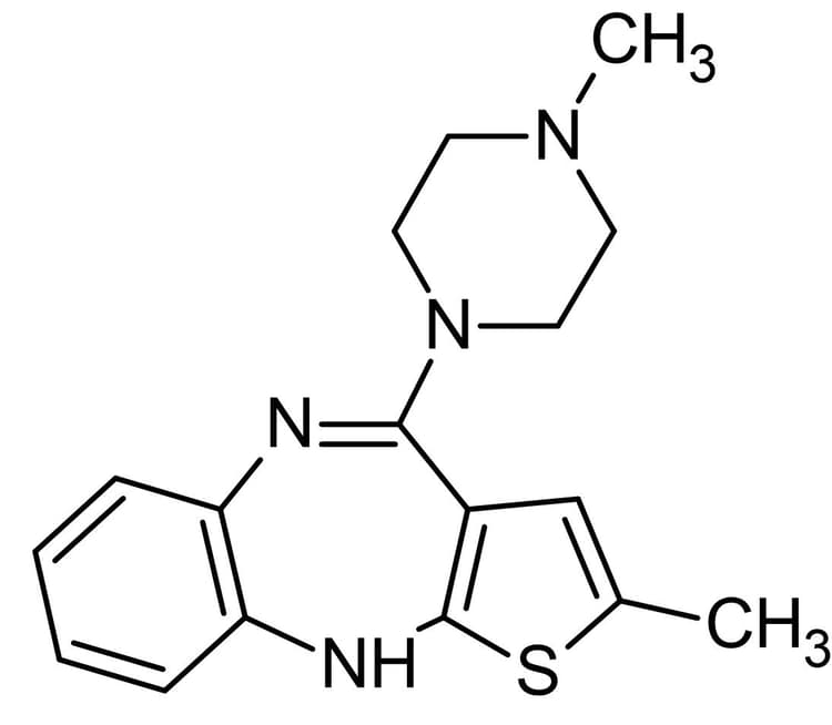 Olanzapine 5 Ht Dopamine Histamine And Muscarinic Antagonist Ab120736  Chemical Structure Img183728