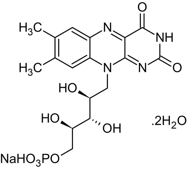 Riboflavin 5 Phosphate Sodium Salt Dihydrate Enzyme Cofactor Ab146349  Chemical Structure Img170680