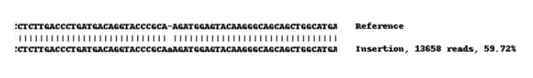 Human Fhl2 Knockout U 2 Os Cell Line Ab262496  Next Generation Sequencing Img176389