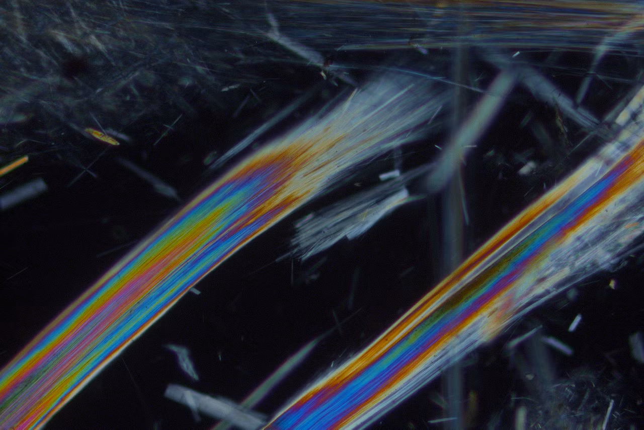 Fibrous Actinolite Crossed Polarizers Kid21763873
