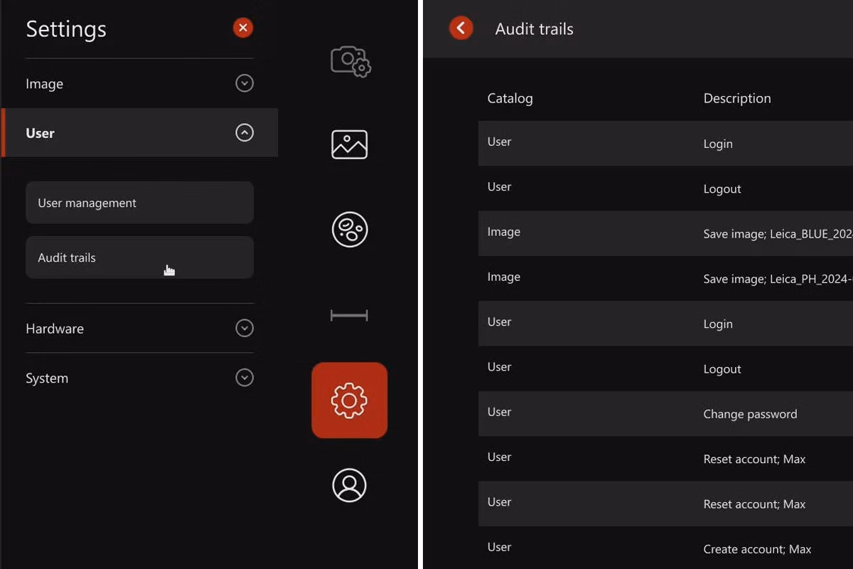 MateoFL Usermanagement Audittrails