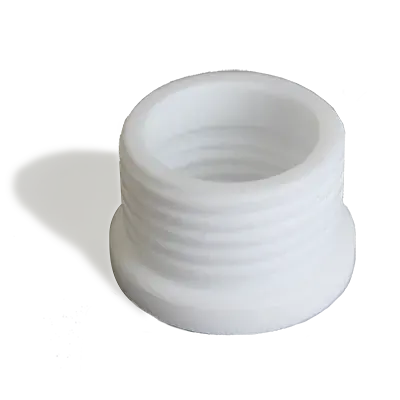 SecurityCAP GPI/GL 38 Adaptor, Cap Thread Adapter, PTFE, GPI/GL 38 Female to GL45 Male, Ea