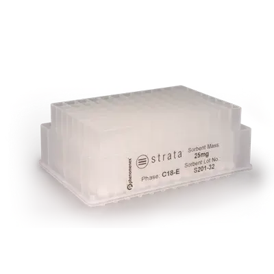 Strata C18-E (55 µm, 70 Å), 25 mg / well, 96-Well Plates, 2/Pk
