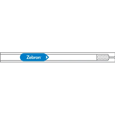Zebron Liner for Agilent & Thermo, 4mm ID Single Taper Wool on Bottom, 25/pk