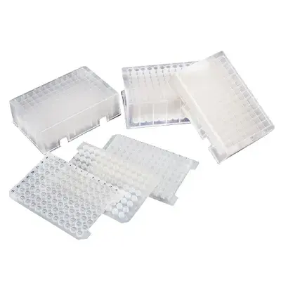 96-Well Collection Plate, 0.2mL Round Well, U-Shape Bottom, 10/Pk