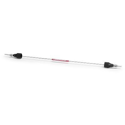 SecurityLINK PEEK-Lined SS 100µm ID, 250mm Length with 10-32 Fittings, Ea